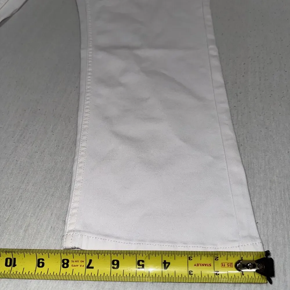 tpj The Perfect Jean Men Slim Thick Fit White Stretch Denim 40x28 NWT